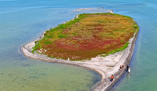 Новый остров появился в Каспийском море